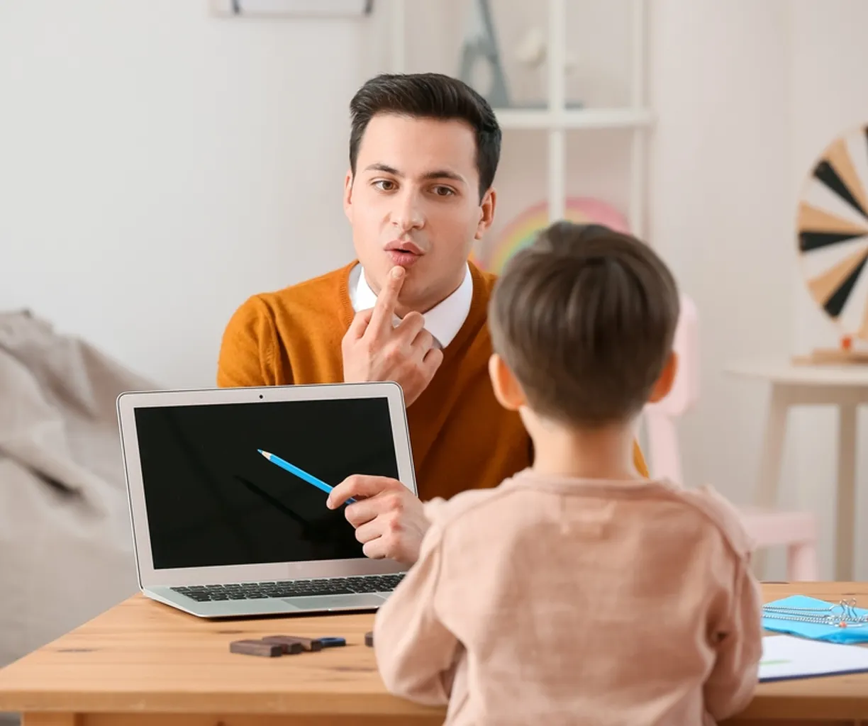 Child on therapy session