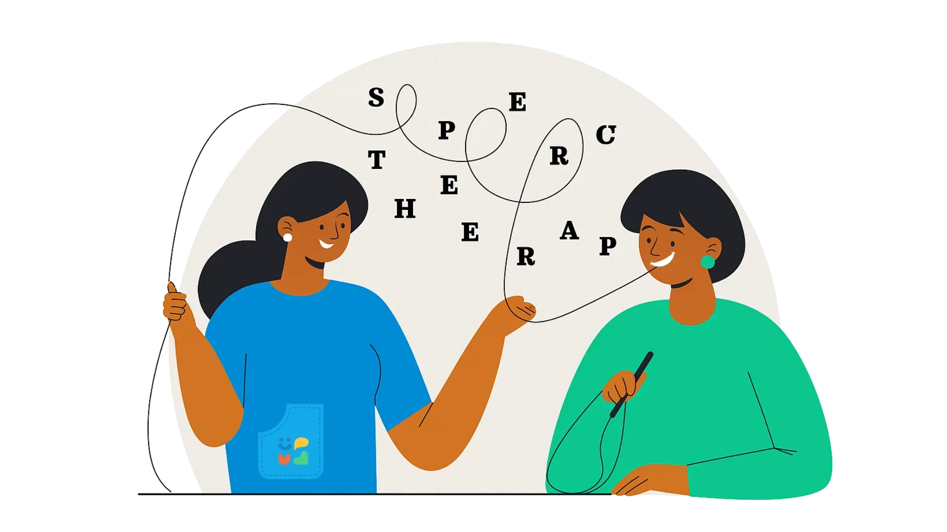 Communication therapy illustration